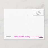 Glitz UK Roze briefkaart (Achterkant)