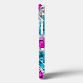 Glitz UK Roze geprinte iPhone case (Achterkant / Links)