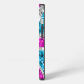 Glitz UK Roze geprinte iPhone case Hoesje (Linkerkant)