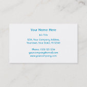 Glitz UK Roze sjabloon voor visitekaartje wit (Achterkant)