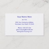 Glitz UK-template voor visitekaartjes wit (Achterkant)