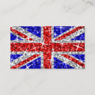 Glitz UK-template voor visitekaartjes wit