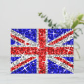 Glitz UK-uitnodiging Kaart (Staand voorkant)