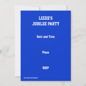 Glitz UK 'VIP PASS'-uitnodiging Kaart (Achterkant)
