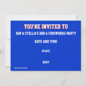 Glitz USA "Party"-uitnodiging Kaart (Achterkant)