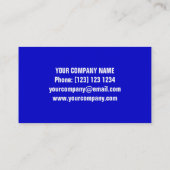 Glitz USA stripe-kaartsjabloon Visitekaartje (Achterkant)