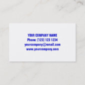 Glitz USA stripe-kaartsjabloon wit Visitekaartje (Achterkant)