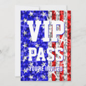Glitz USA 'VIP PASS'-uitnodiging Kaart (Voorkant)