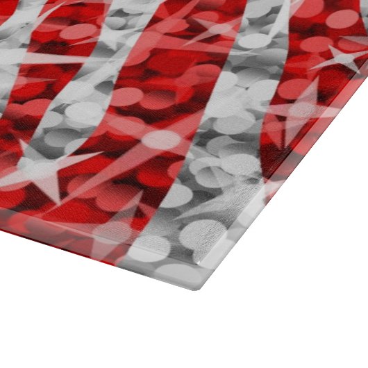 Glitz Zebra Rood snijbord Snijplank (Hoek)