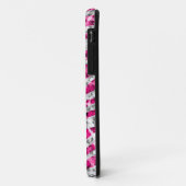 Glitz Zebra Roze iPhone hoesje (horizontaal) (Achterkant/links)