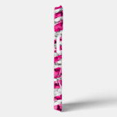 Glitz Zebra Roze monogram zwart Case-Mate iPhone Case (Achterkant / Rechts)