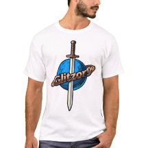 Glitzor9 Crest: Zwaard & Ringen Logo T-Shirt