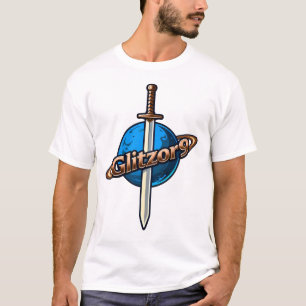 Glitzor9 Crest: Zwaard & Ringen Logo T-Shirt