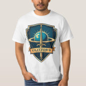 Glitzor9 “Cunivara Prime Seal” Crest Tee T-shirt (Voorkant)