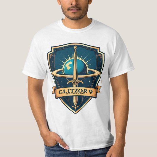 Glitzor9 “Cunivara Prime Zegel” Crest T-shirt (Voorkant)