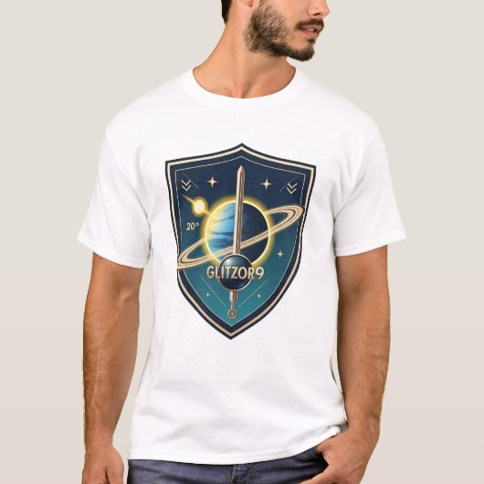 Glitzor9 “Pilot’s Meridian” Crest T-shirt (Voorkant)