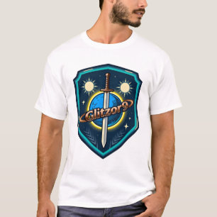 Glitzor9 “Twin Suns Shield” Embleem T-shirt