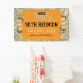 Glitzy 50th Class Reunion Banner (Insitu)