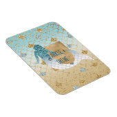 Glitzy Aqua Mermaid Blue Glitter Magneet (Rechterzijde)