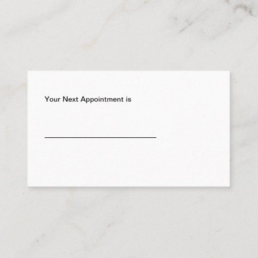 Glitzy Beauty Visitekaartjes Afsprakenkaartje (Achterkant)