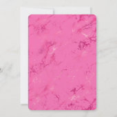 Glitzy Black Glitter Wimpers Roze Verjaardag Kaart (Achterkant)