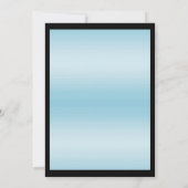 Glitzy Blauwgroen Muzieknoten Verjaardag Kaart (Achterkant)