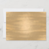 Glitzy Blue Gown Quinceañera Uitnodiging (Achterkant)