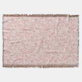 Glitzy Blush Pink Glitter Christmas Deken (Voorkant)