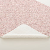 Glitzy Blush Pink Glitter Christmas Sherpa Deken (3/4)