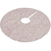 Glitzy Blush Pink Glitter Kerstboom Rok (Gekanteld)