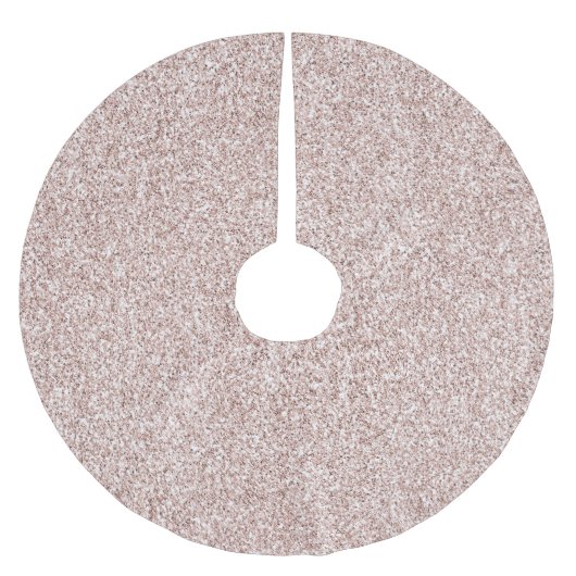 Glitzy Blush Pink Glitter Kerstboom Rok (Voorkant)