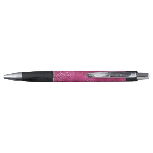 Glitzy Boysenberry Pink Glitter Sparkle Pen (Achterkant)