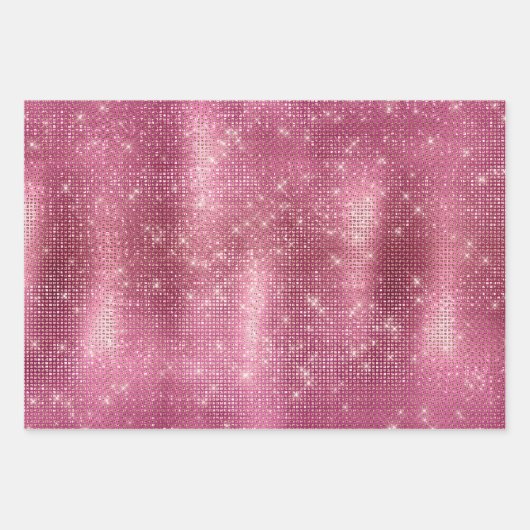 Glitzy Champagne Gold Sparkle Glam Inpakpapier Vel (Voorkant 3)