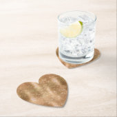 Glitzy Champagne Gold Sparkle Glam Kartonnen Onderzetters (Insitu)