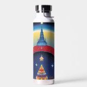 Glitzy Christmas Waterfles (Links)