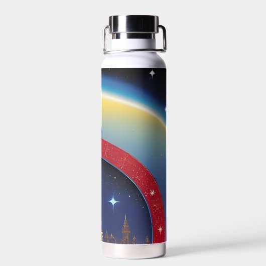 Glitzy Christmas Waterfles (Achterkant)