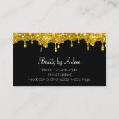 Glitzy Classy Beauty Visitekaartjes Trendy Design (Voorkant)