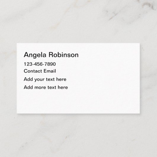 Glitzy Classy Hair Beauty Visitekaartjes (Achterkant)