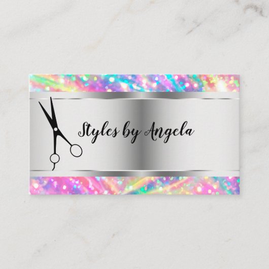 Glitzy Classy Hair Beauty Visitekaartjes (Voorkant)