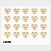 Glitzy Confetti Glitter Sparkle Hart Sticker (Vel)