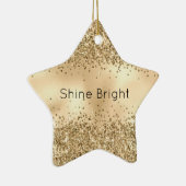 Glitzy Confetti Glitter Sparkle Keramisch Ornament (Rechts)