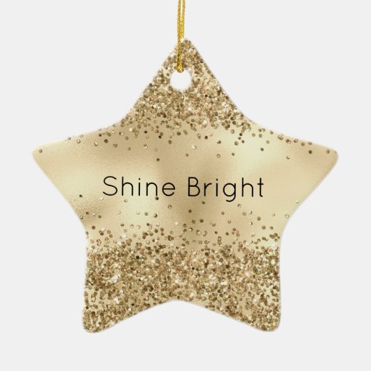 Glitzy Confetti Glitter Sparkle Keramisch Ornament (Voorkant)