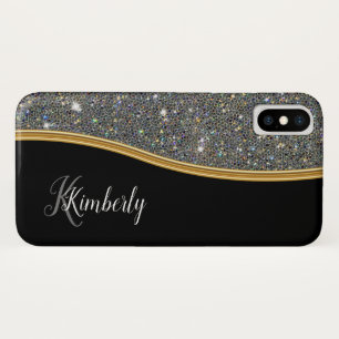 Glitzy Dames Monogram Bling Case-Mate iPhone Case