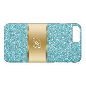 Glitzy Dames Monogram Case-Mate iPhone Case (Achterkant (Horizontaal))