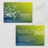 Glitzy Dandelions Massage | kuuroord Visitekaartje (Voorkant / Achterkant)