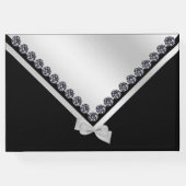 Glitzy Diamonds & Silver Bow Vrijgezellenfeest Gastenboek (Achterkant)