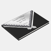 Glitzy Diamonds & Silver Bow Vrijgezellenfeest Gastenboek (Hoek)