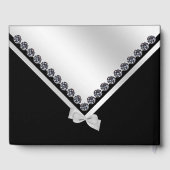 Glitzy Diamonds & Silver Bow Vrijgezellenfeest Gastenboek (Achterkant)