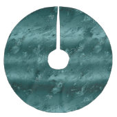 Glitzy Emerald Green Marble Kerstmis Kerstboom Rok (Voorkant)