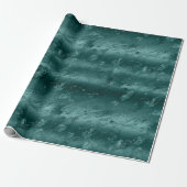 Glitzy Emerald Green Ombre Marble Cadeaupapier (Uitgerold)